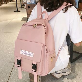 bolsos escolares d Linda mochila impermeable con hebilla para mujer 