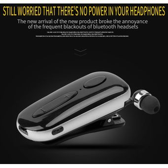 eCos Stereo Wireless Bluetooth Headset Calls Remind Vibration Wear Cli 