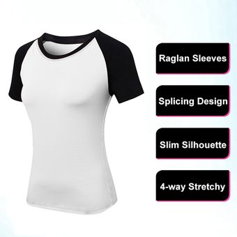 camiseta raglan mujer