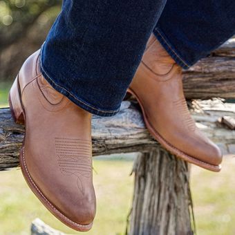 Botas de vaquero occidental para hombre botas de cuero de PU de estilo británico a la moda par FUC 