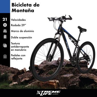 Bicicleta De Montaña De 26 Pulgadas Con 18 Velocidades Shimano Doble  Suspension