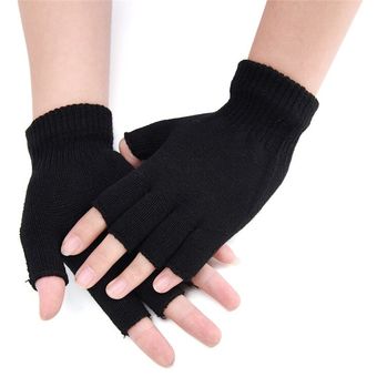 cálidos nieve guantes de medio dedo para calentar las manos de los niños sin dedos regalos conducir esquí Guantes de invierno para niños y niñas correr térmicos guantes para niños y estudiantes 