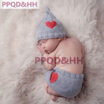 Recién Nacido bebé niños niñas lindo Punto de ganchillo disfraz Prop trajes fotografía 