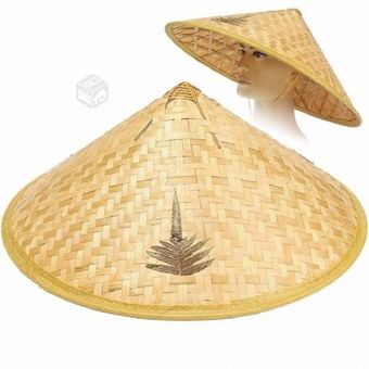 Sombrero trenzado de bambú Sombrero chino Sombrero de Artesanía tejida  Sombrero de cáscara dura Pint Fernando Sombrero trenzado de bambú