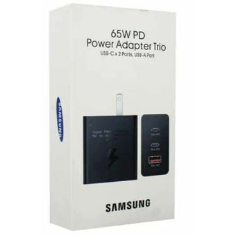 Cargador 65W Para Samsung Power Adapter Trio Cargador Eliminado