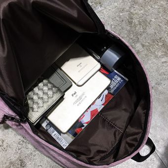 Simple mochila escolar para adolescentes estudiantes bolso de pana sólida 