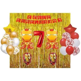 Hacia atrás Inadecuado creciendo Kit Decoracion Dorado Iron Man Rojo Cortina Cumpleaños | Linio Colombia -  GE063TB1LHS2JLCO