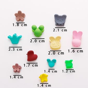 10 unidslote lindo niñas corazón flor corona animales de pelo garras horquillas dulces Clips de pelo diadema accesorios de moda para el pelo de 