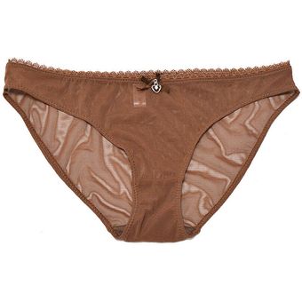 sujetadores marrones de malla transparente para mujer ropa interior #Coffee Panty de talla grande 3 colores transparente Sexy 