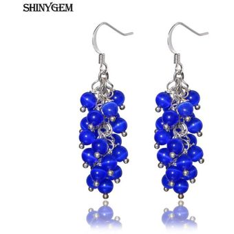 Shinygem Multicolor 4 Mm Redondos Pendientes De Cuentas De 