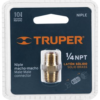 Niple De Latón De 1/4 Npt Para Compresor, Macho Truper | Linio Colombia -  TR839HL194JI7LCO