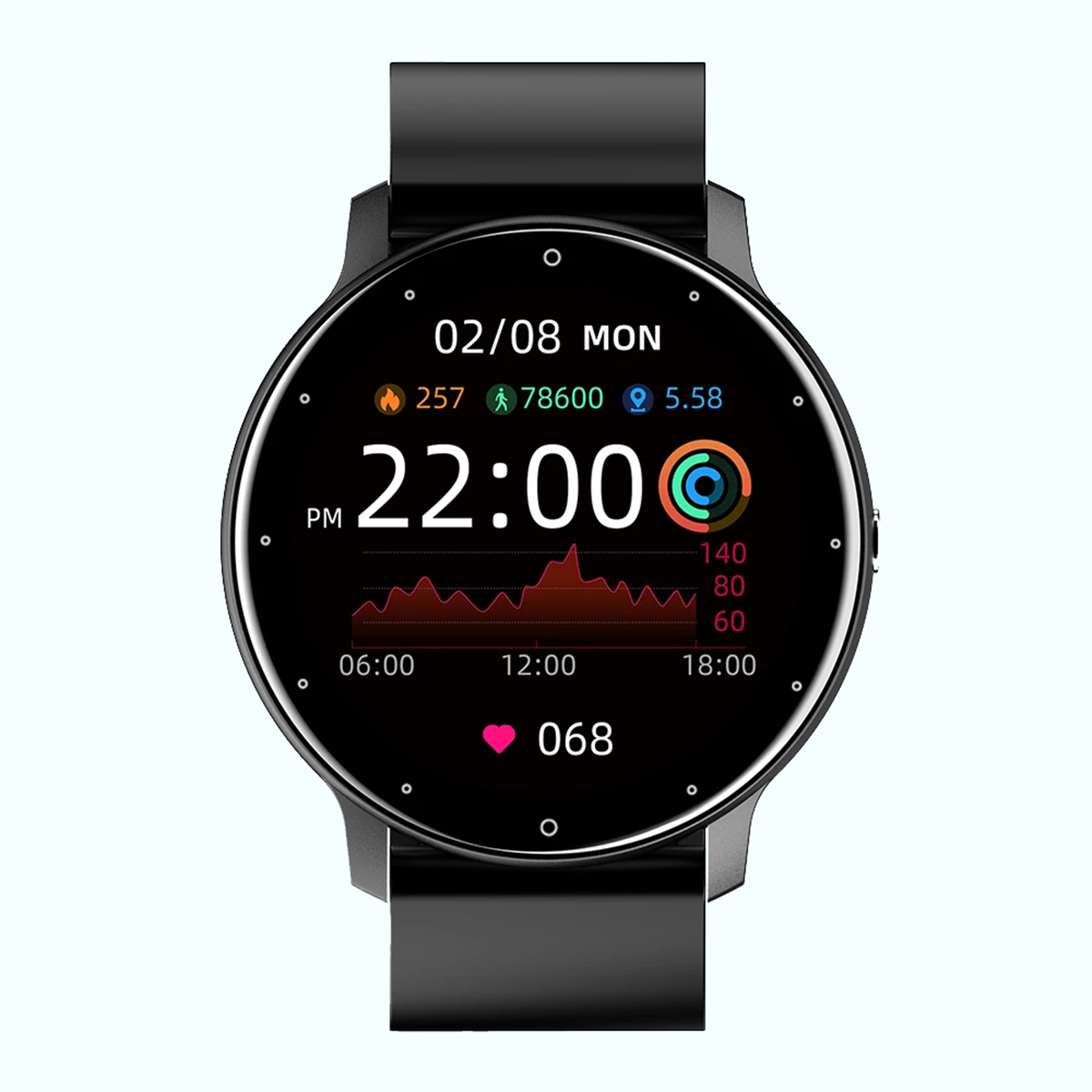 Fralugio Smartwatch Reloj Inteligente Zl02 Full touch Notificaciones