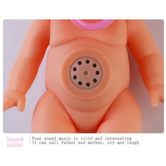 Crying Doll Simulation Vinyls Niños Muñeca Juguete Juguete para niños Juguete 20 cm 