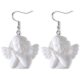 Punk Original Lindo Cupido Ángel Colgantes Pendientes Joyas 