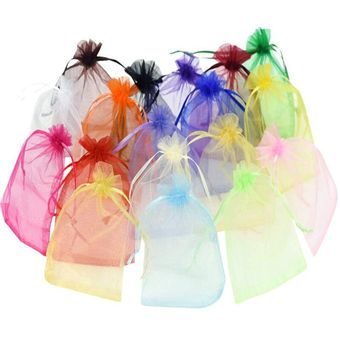 100 Uds bolsa de joyería 5*7*9*12 10*15cm boda bolsa de regalo de or 