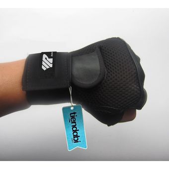 Guantes Para Gimnasio Pesas Muñequera Mujer En Cuero Talla L