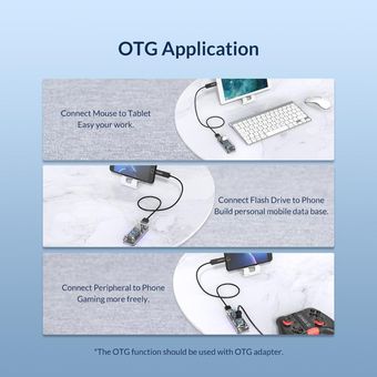 ORICO-concentrador de red USB serie transparente de 4 a 7 puertos m 