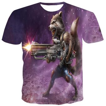 Nueva camiseta 3D para hombre estampado de oso Guerrero ropa para hombre camisetas con estampado de moda de verano para hombre de manga corta 