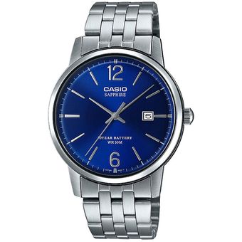 Reloj Casio Collection Plateado Azul