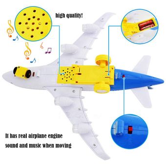 Multicolor de destello avión de juguete de sonido de los aviones de la música de iluminación para niños Juguetes para niños 