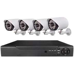 Kit CCTV 4 Cámaras De Seguridad Mas DVR 1080p Full HD Generico