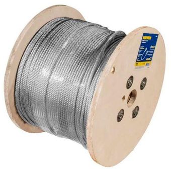 Cable de acero con guardacabo 1/16 x 450 m Surtek