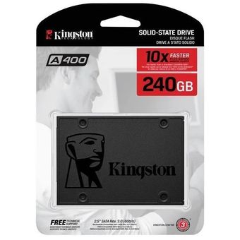Kingston - Disco Solido Kingston 240 Gigas SSD A400 SATA