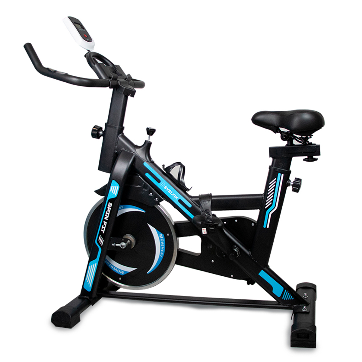 Bicicleta Estática Spinning Gimnasio Azul Svelfik Cardio Profesional 6 KG
