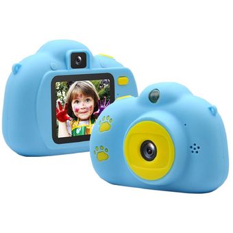 Camara Digital Para niños y niñas Fotos Y Videos +Micro SD 32GB - Azul
