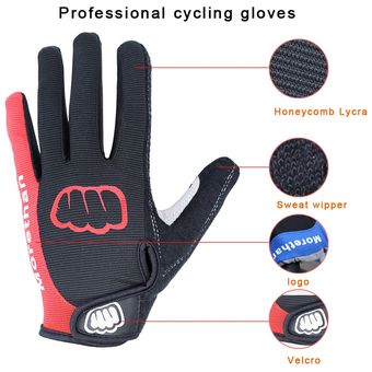 Gel Pad Gloves Winter Cycling Gloves Bicycle Warm Touchscreen Full Fin 