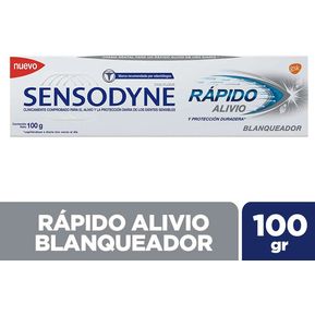 Crema Dental Sensodyne Rapido Alivio Blanqueador X 100 Gr