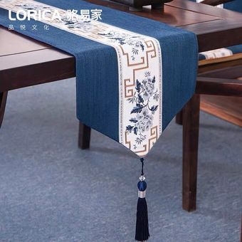 decoración Bandera de mesa china mesa de té Zen armario de TV lar 