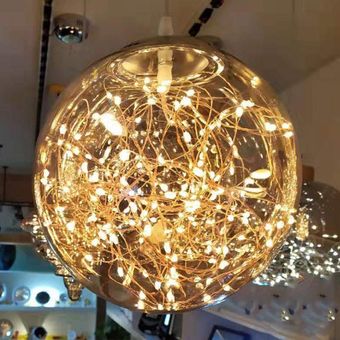 30cm 20W lámpara de araña de vidrio moderna sencilla 
