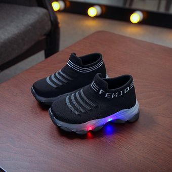 Zapatillas Zapatos con luces LED Zapatos Niños Niñas Niños NUEVO lumious 