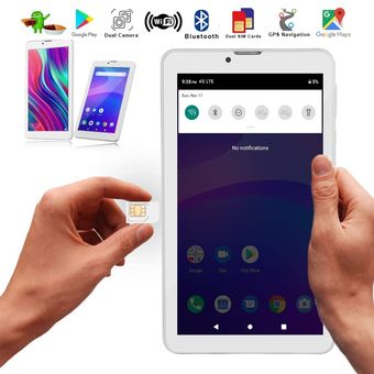 Tablet Celular Pantalla LCD 7 Pulgadas Dual Sim 3G Android 8.1