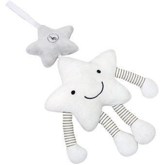 EF Baby sonajeros de pentagrama blanco Pacify Doll Plush Baby Sonajero 