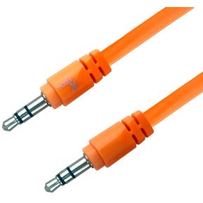 Cable Auxiliar 1 a 1 3.5mm - 3.5mm Estéreo 1 Mts XTECH Anaranjado