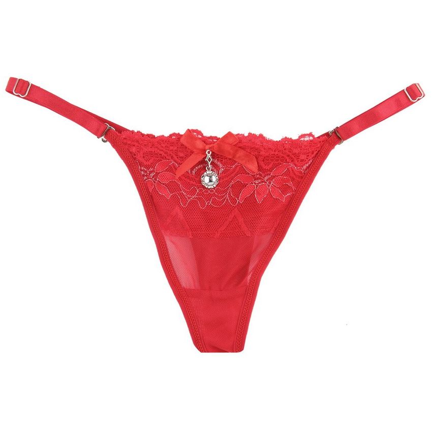 tanga roja encaje