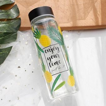 vidrio de moda y simple agua de cristal resistente al calor taza de regalo creativo-Avocado 