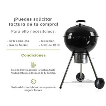 Asador De Carne De Carbón Avera Ac22p De 22 Premium Negro