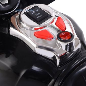Moto Electrica Montable Recargable Niña 1 a 4 años Negro 