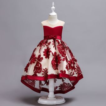 Vestido de fiesta de noche para niños Vestido de novia para niñas 