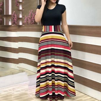 #dots Floral Boho Maxi Vestidos de gran tamaño de las mujeres de verano de gran tamaño vestido de fiesta señoras elegante Mujer Flor una línea Vestidos 4XL 5XL 