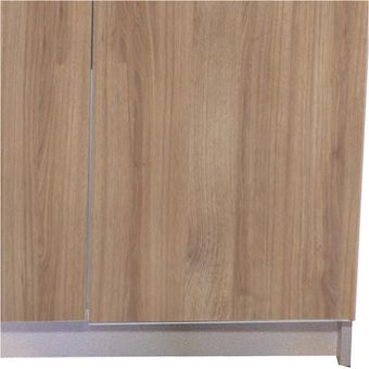 kit mueble  madera 2 puertas con lavaplatos  izquierdo 80x50 cm-Nuovo 
