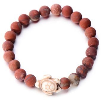 Estilo De Verano Cuentas De Tortuga Pulsera De Hombre 8 Mm 