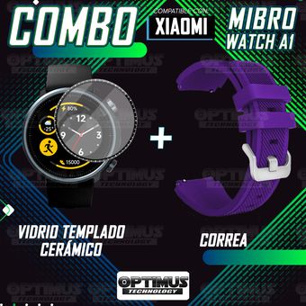 Kit Pulso Correa Y Vidrio Templado Nanoglass Protector Para Reloj Samsung  Galaxy Active 2 44mm Color Verde