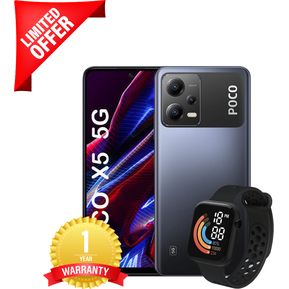 Xiaomi POCO X5 5G 256 GB 8 GB RAM + Watch- Negro