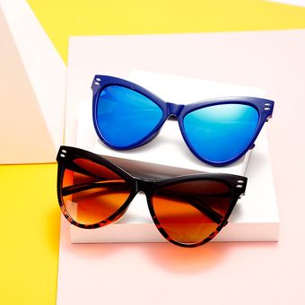 Gafas de sol de ojo de gato retro Gafas de sol de espejomujer 