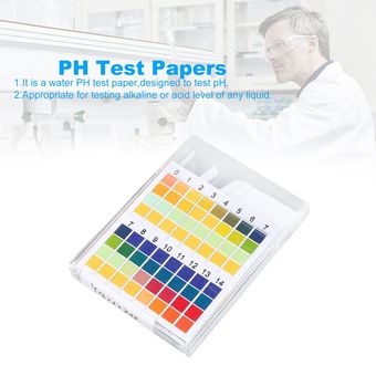 100 tira 0-14PH 4 medidor de indicador de ácido alcalino de papel de p 