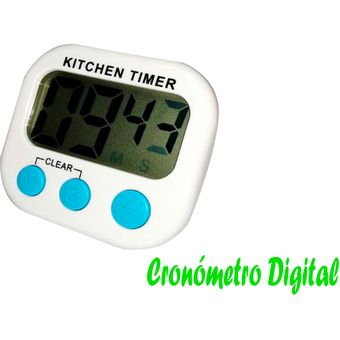 GENERICO Timer Digital De Cocina Reloj Temporizador Blanco